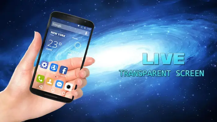 Transparent Launcher android App screenshot 0