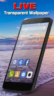 Transparent Launcher android App screenshot 1